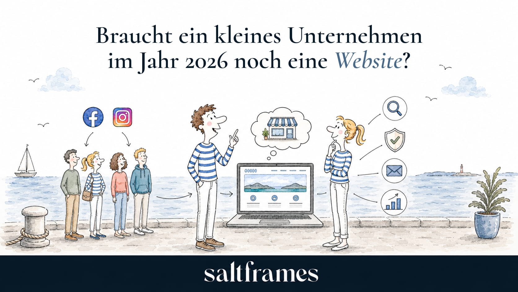 Braucht ein Kleinunternehmen 2026 noch eine Website?